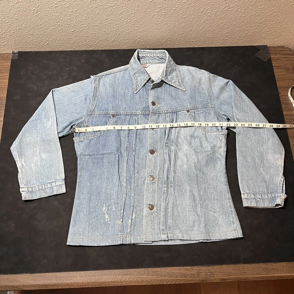 Levis Orange Tab Jacket Pleated Type Two Vintage Western Rodeo Levi Denim 1970s